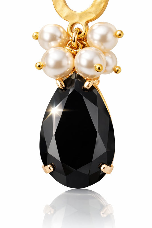 Orecchini Cristallo Veneziano & Perle Maiorca - Edizione Couture