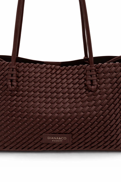 Borsa Venezia Intreccio Cioccolato
