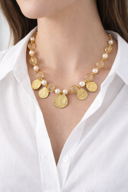 Collana Aura Oro & Perle