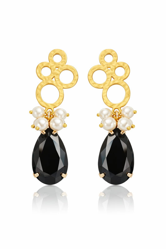 Orecchini Cristallo Veneziano & Perle Maiorca - Edizione Couture