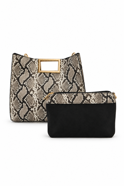 Borsa Gioiello Croco Chic con borsellino coordinato
