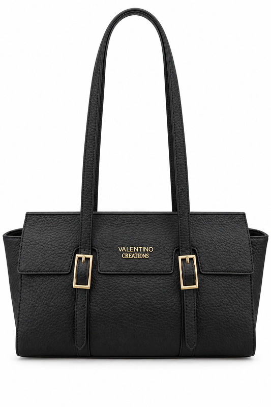 Borsa Valentino Creations Noir Élégance in ecopelle nera